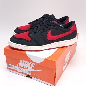Nike Air Jordan 1 Low Bred‎ AJKO Men's 11.5 Black Red DX4981-006 Shoes Sneakers